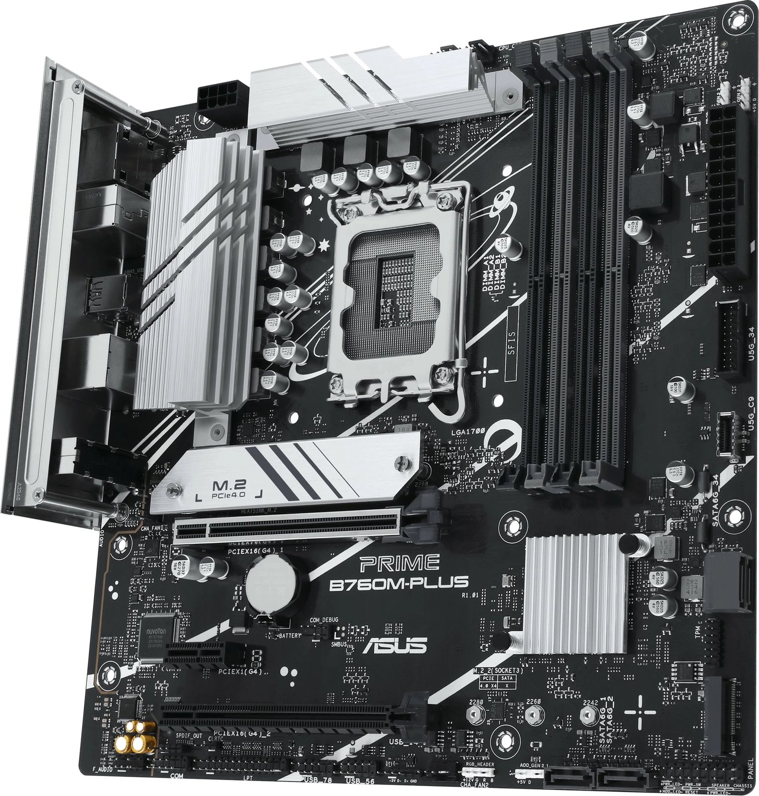 Pllakë amë ASUS PRIME B760M-PLUS, Intel, LGA 1700, DDR5-SDRAM, 192 GB