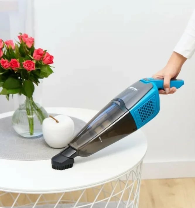Fshesë elektrike vertikale MPM MOD-38/N, pa kabllo, e zezë/blu