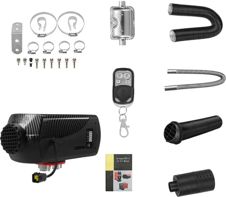 Ngrohës parkimi BlitzWolf BW-AH-S2, 5 kW, 12V, me telekomandë, i zi