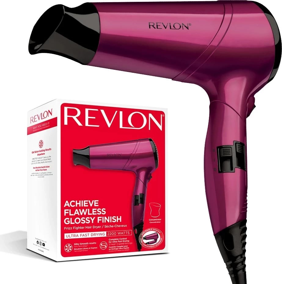 Tharëse flokësh Revlon RVDR5229E, 2200 W, Rozë