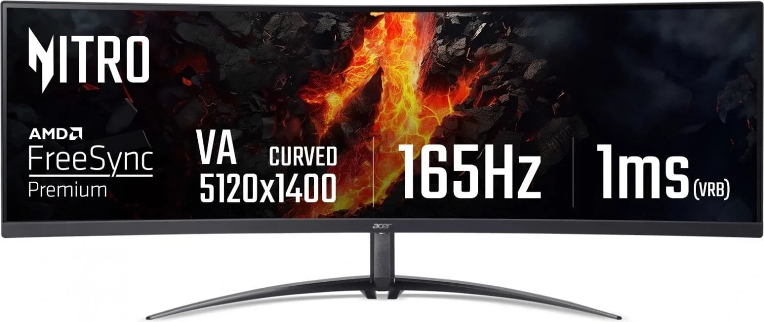 Monitor Acer Nitro XZ2 XZ452CUVbemiiphuzx, 44 inch, 165Hz, 5120x1440, i zi