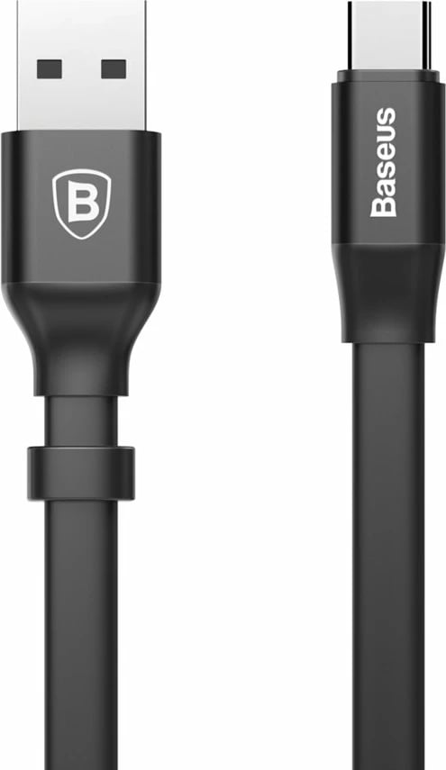 Kabllo Baseus Nimble CATMBJ-01, USB në USB-C, 0.23m, e zezë