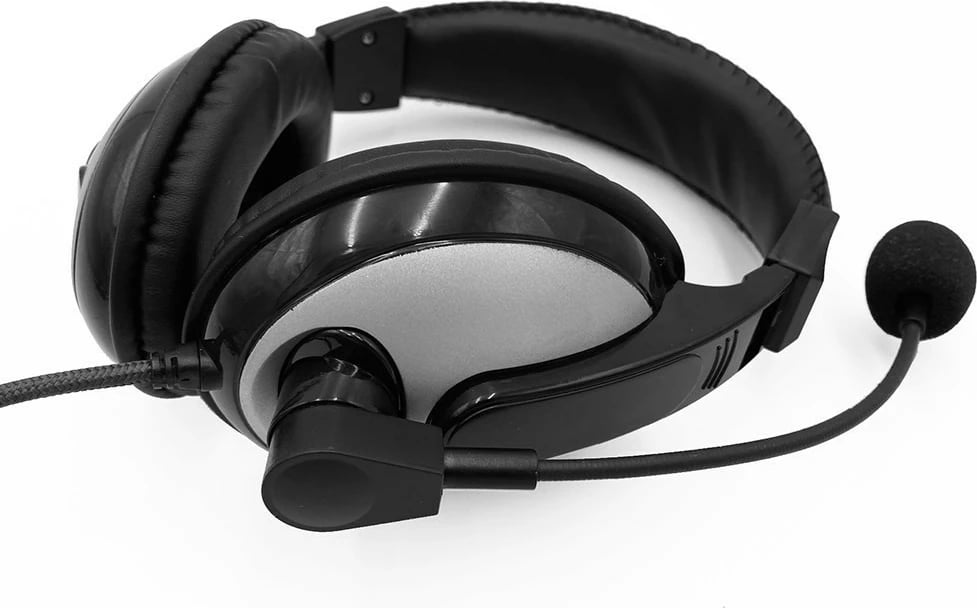 Kufje me mikrofon Media-Tech Turdus Pro MT3603, Stereo, të zeza