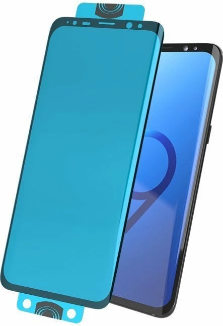 Mbrojtës ekrani Hurtel 3D Edge Nano Flexi Glass me kornizë për Samsung Galaxy S21+ 5G, Zi