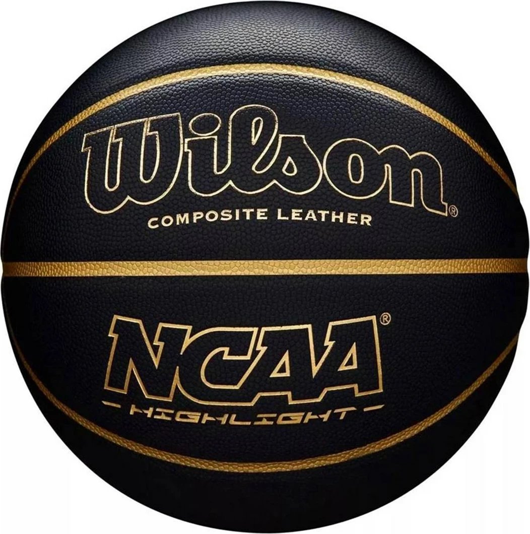 Top basketbolli Wilson NCAA Highlight 295, i zi, për të gjithë, Madhësia 7