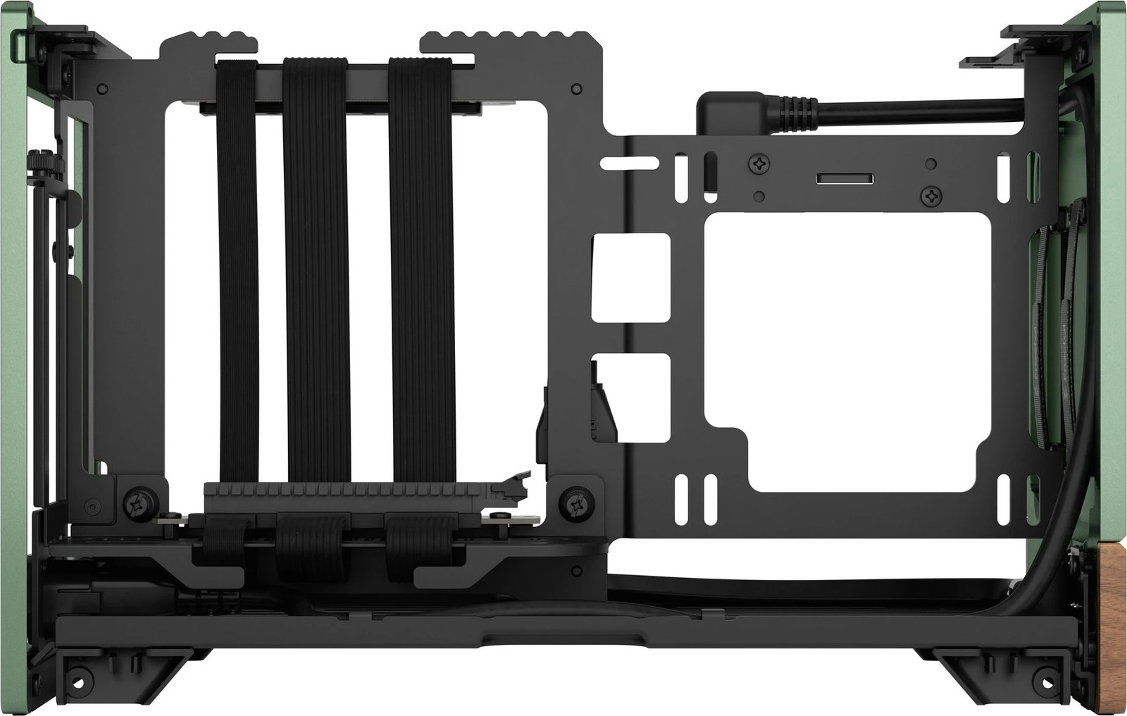 Kasë Fractal Design Terra Mini-ITX, alumini, arrë, jeshile Kasë Fractal Design Terra Mini-ITX, alumini, arrë, jeshile