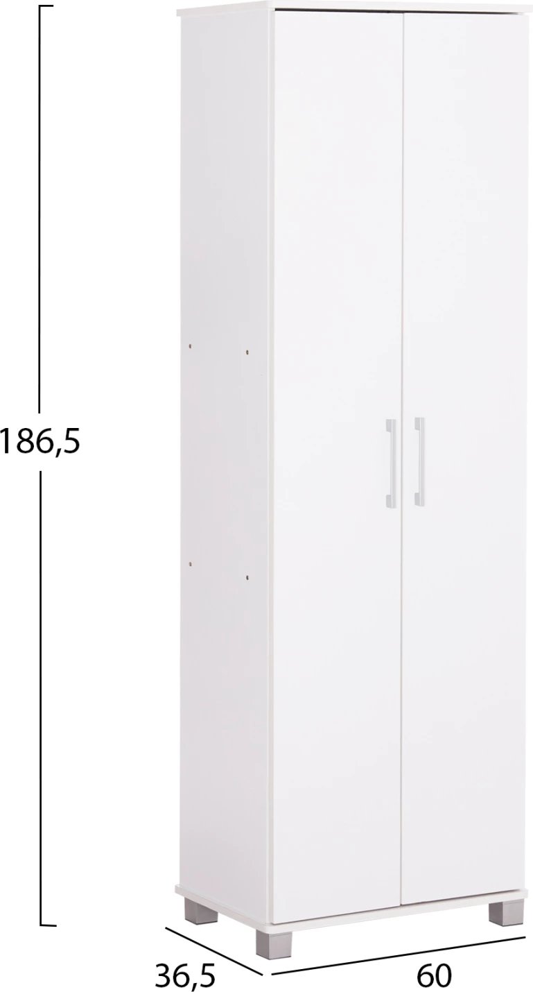 Dollap këpucësh CLUSE FH2403.03 melaminë ngjyrë bardhë 60Χ36.5Χ186.5 cm
