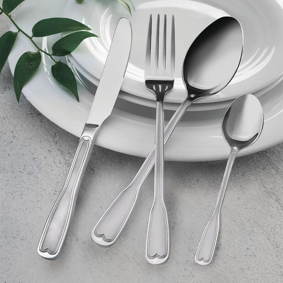 Set i Shtëpisë për Ngrënie Maestro MR-1519-24, Prej Çeliku Inox, Argjendtë