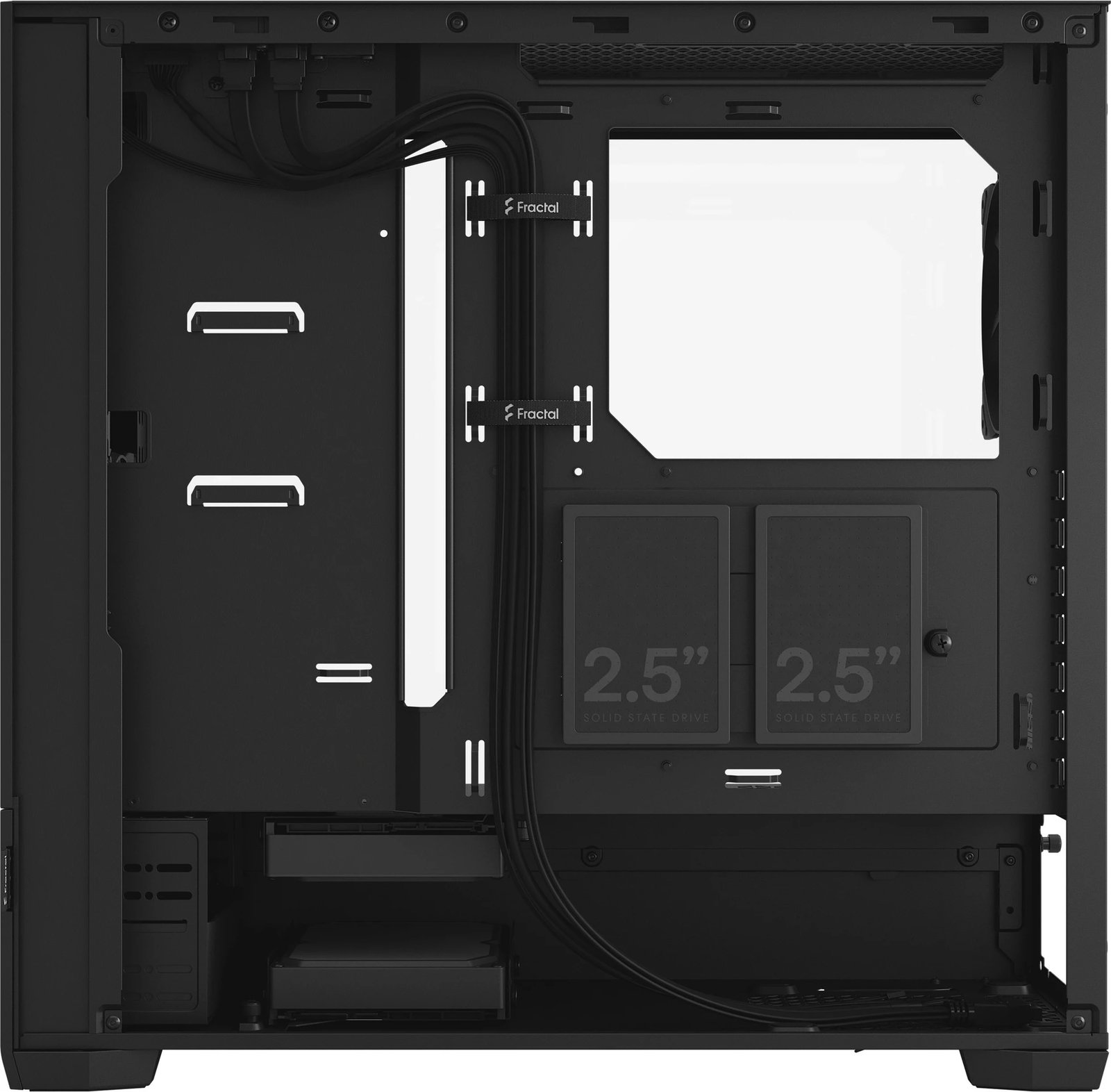 Kasë Fractal Design Pop Air, Tower, PC, ATX, micro ATX, Mini-ITX, e zezë