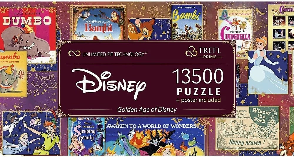 Puzzle Trefl Disney Golden Age, 13500 pjesë, me poster Puzzle Trefl Disney Golden Age, 13500 pjesë, me poster
