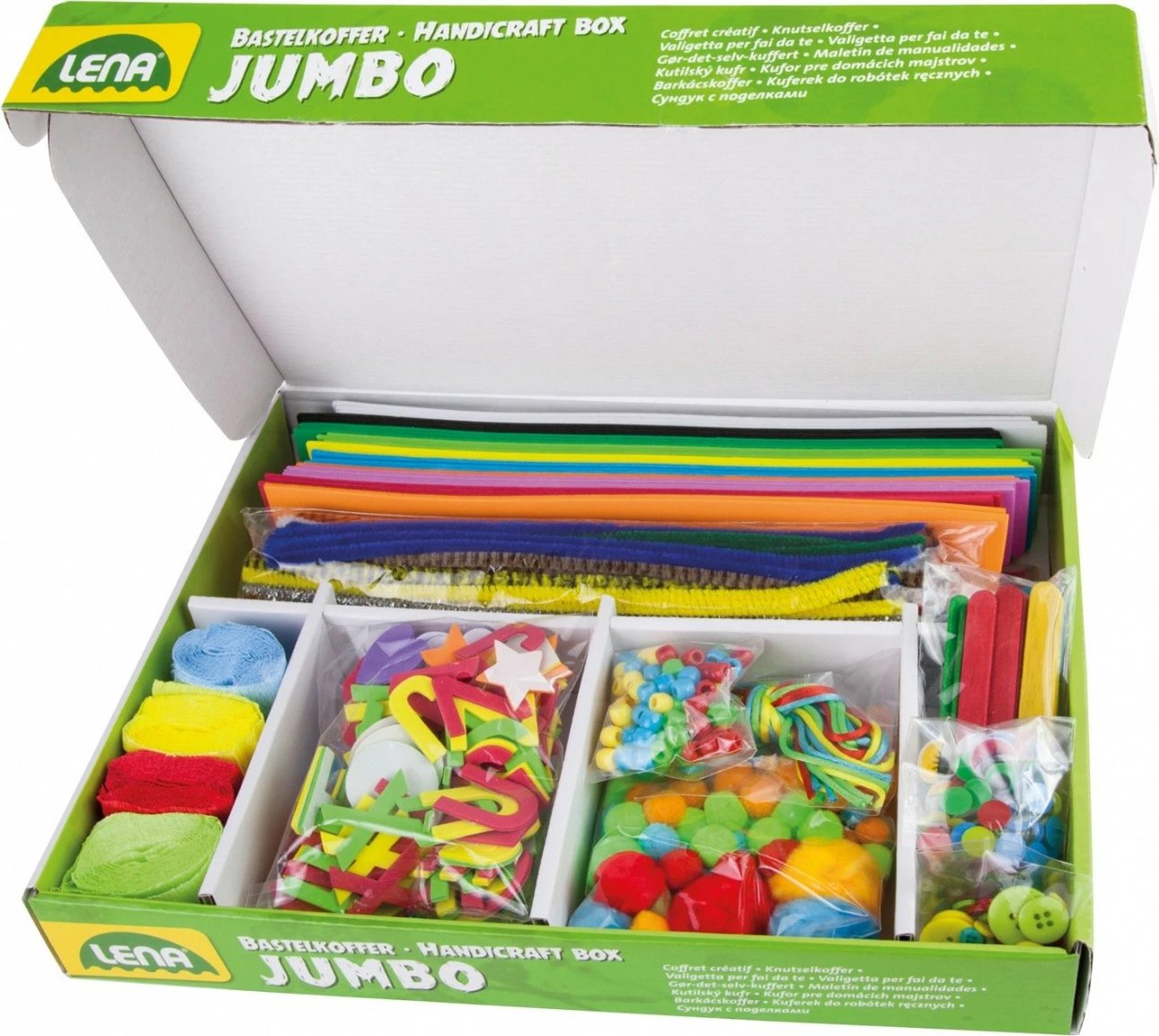 Set kreativ Lena Jumbo, 800 pjesë, shumëngjyrëshe Set kreativ Lena Jumbo, 800 pjesë, shumëngjyrëshe