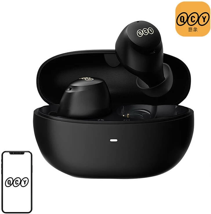 Kufje pa tela QCY HT07 ArcBuds, ANC, Bluetooth 5.2, IPX5, të zeza