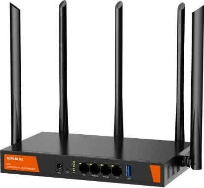 Router wireless Tenda W30E AX3000, Dual-band, 256 MB, 5 porta Gigabit, i zi