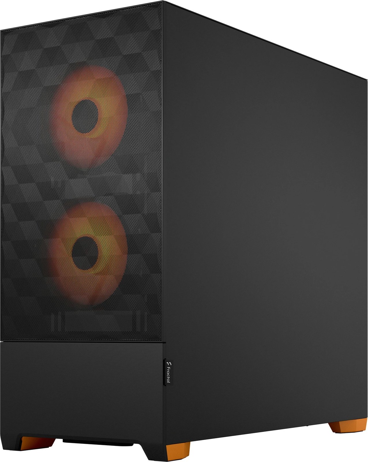 Kasë Fractal Design Pop Air RGB Orange Core TG Clear Tint, midi tower, xham i temperuar, RGB, e zezë/portokalli