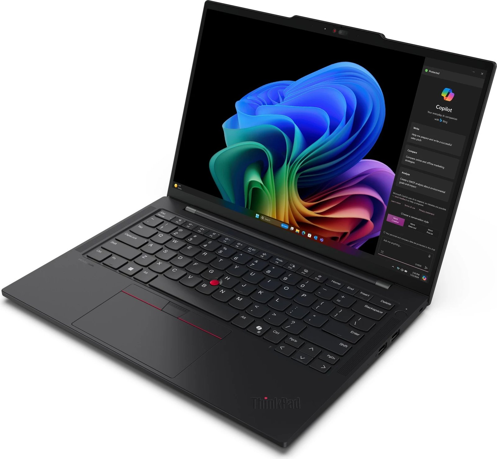 Laptop Lenovo ThinkPad T14s, 14", Qualcomm Snapdragon, 32GB RAM, 1TB SSD, i zi (DE keyboard)