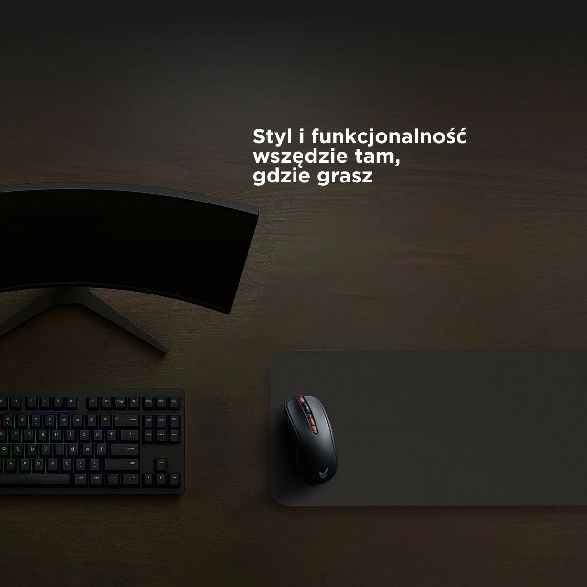 Mauspad Rampage Pulsar Pro L, 45x40cm, material jacquard, e zezë