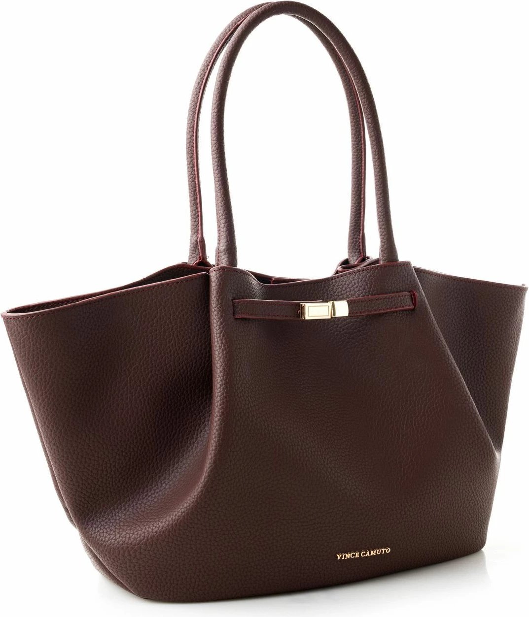 Çantë tote Vince Camuto, Prato, ngjyrë burgundy