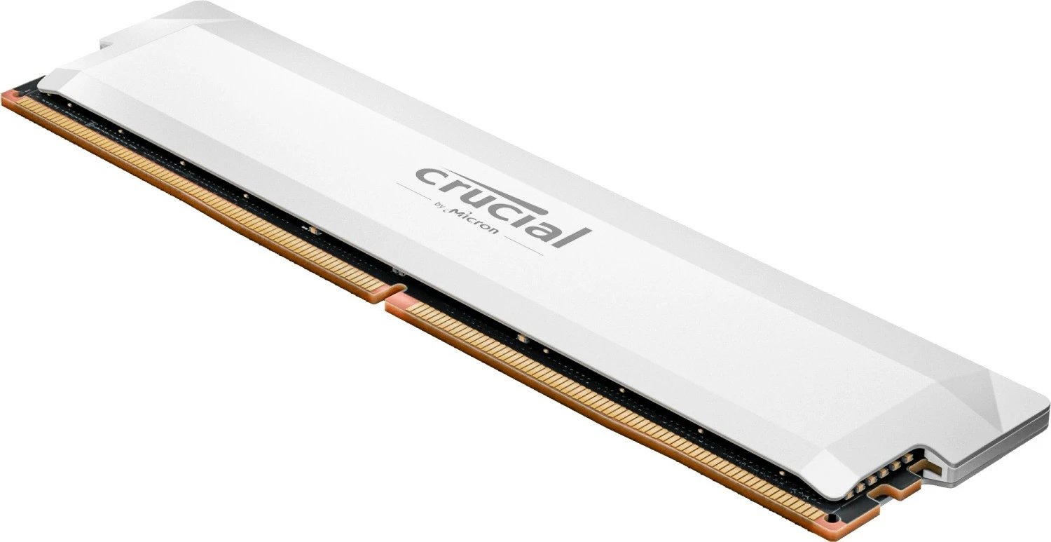 RAM Memorje Crucial DDR5 Pro OC, 32GB, 6400MHz, CL40, e bardhë