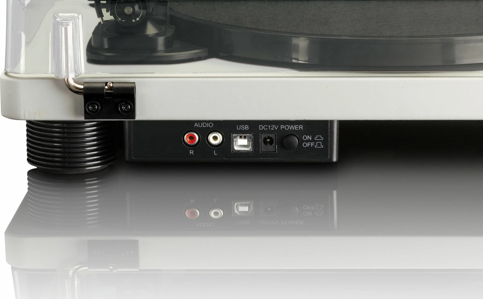 Gramafon Lenco LS-50, 2 altoparlantë, USB, gri