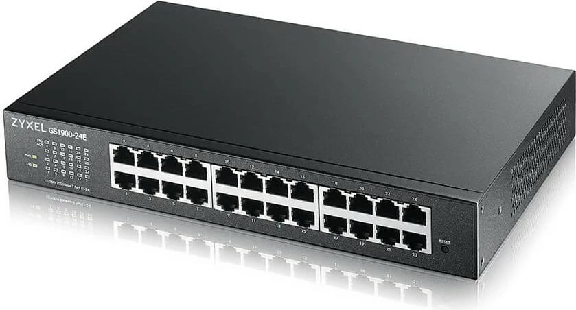 Switch Zyxel GS1900-24E-EU0103F, Managed, L2, Gigabit Ethernet, Rack mounting, 1U, Wall mountable
