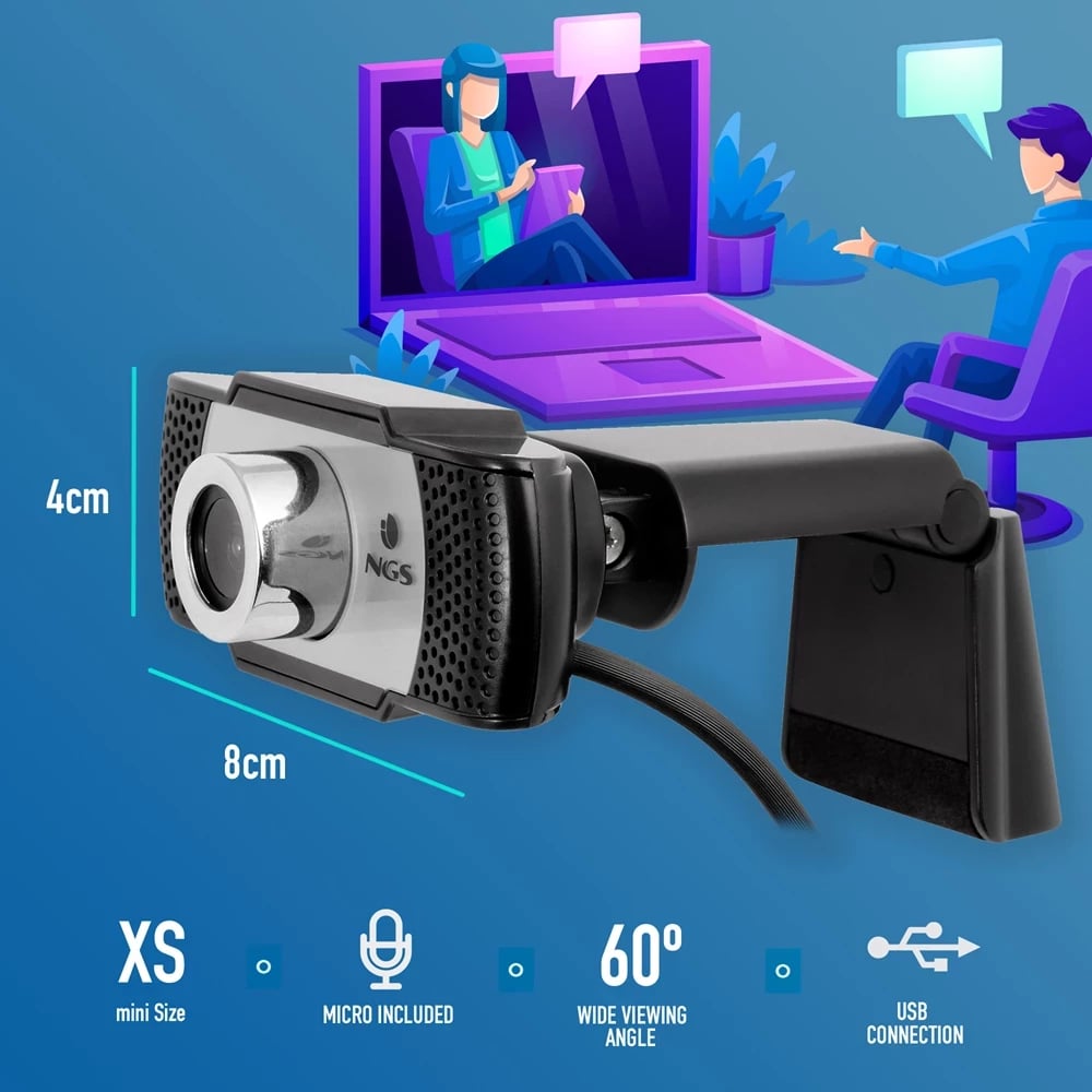 Kamerë NGS Xpresscam 720 HD me mikrofon