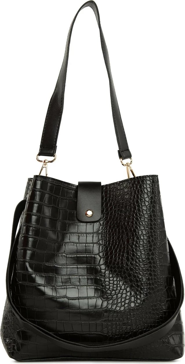 Çantë krahu Zoozie Bags, 5227 - 62669, e zezë dhe e artë