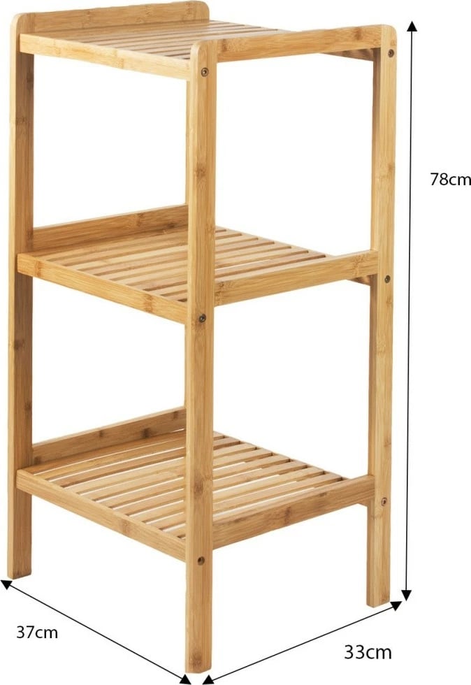 Raft bambuje GreenBlue GB321 me 3 rafte, Natyral