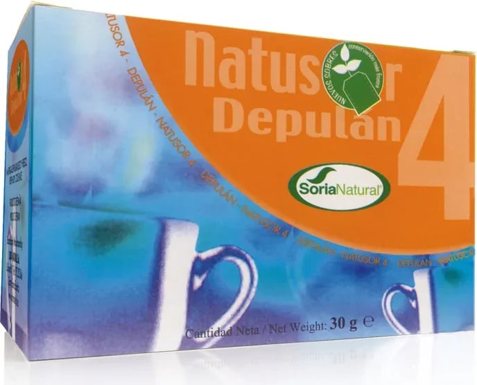 Çaj bimor me filtra Soria Natural Natusor 4 Depulan 20 filtra, 30g