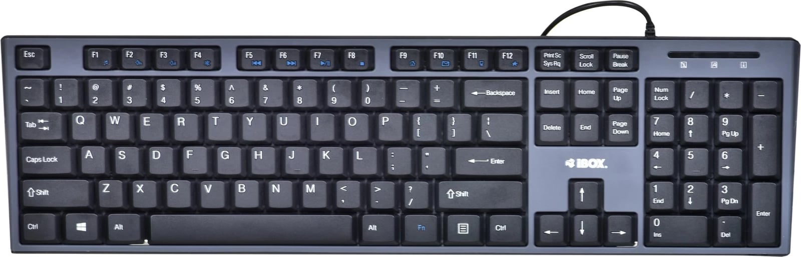 Tastierë dhe maus IBOX IKMS606, USB, QWERTY, Anglisht, E zezë