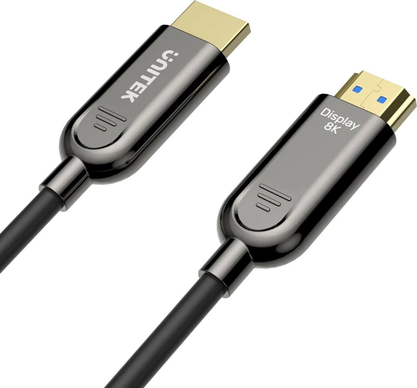 Kabëll HDMI optik Unitek 2.1 AOC 8K 120Hz 10m, zi-gri