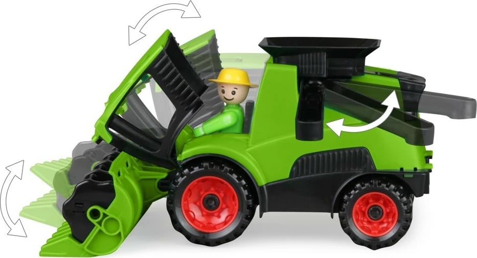 Lodër kombajnë Lena 01626, plastikë, e gjelbër, me figurë Lodër kombajnë Lena 01626, plastikë, e gjelbër, me figurë