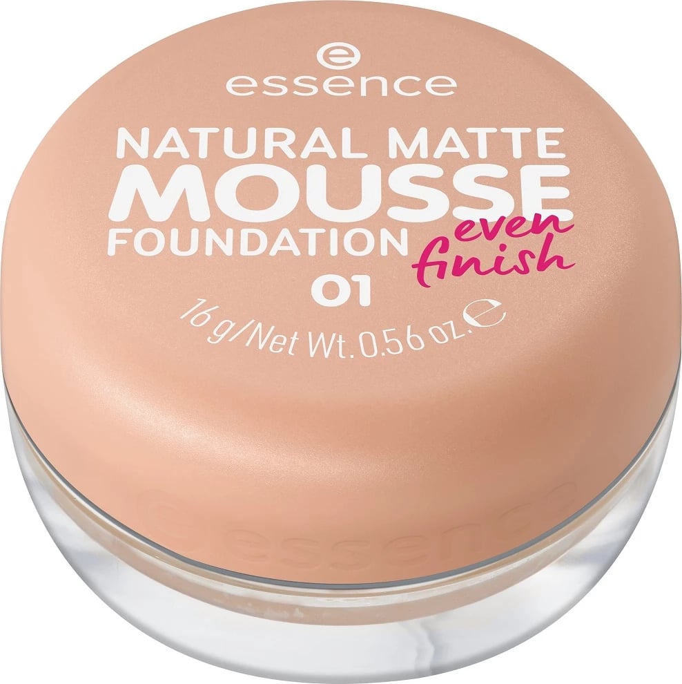 Fondatinë mousse për femra Essence Natural Matte Mousse Foundation 01, 16g