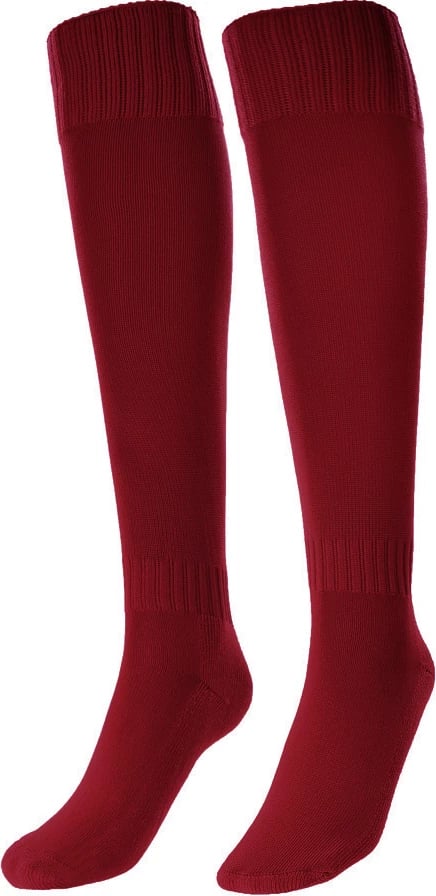 Çorape futbolli për fëmijë Iskierka, të kuqe