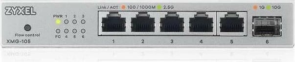 Switch Zyxel XMG-105-ZZ0101F, 5 porta 2.5Gbps, 1 slot SFP+ 10G, PoE, i zi