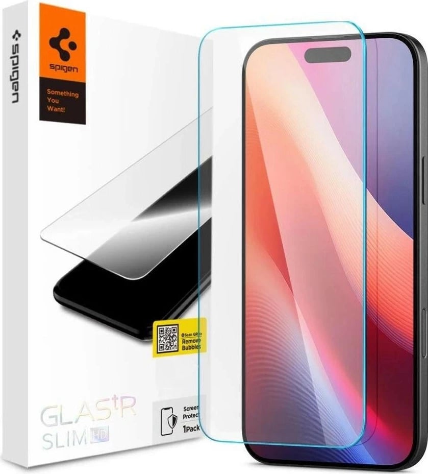 Xham mbrojtës SPIGEN Glas.tr Slim për Apple iPhone 16 Pro, transparent