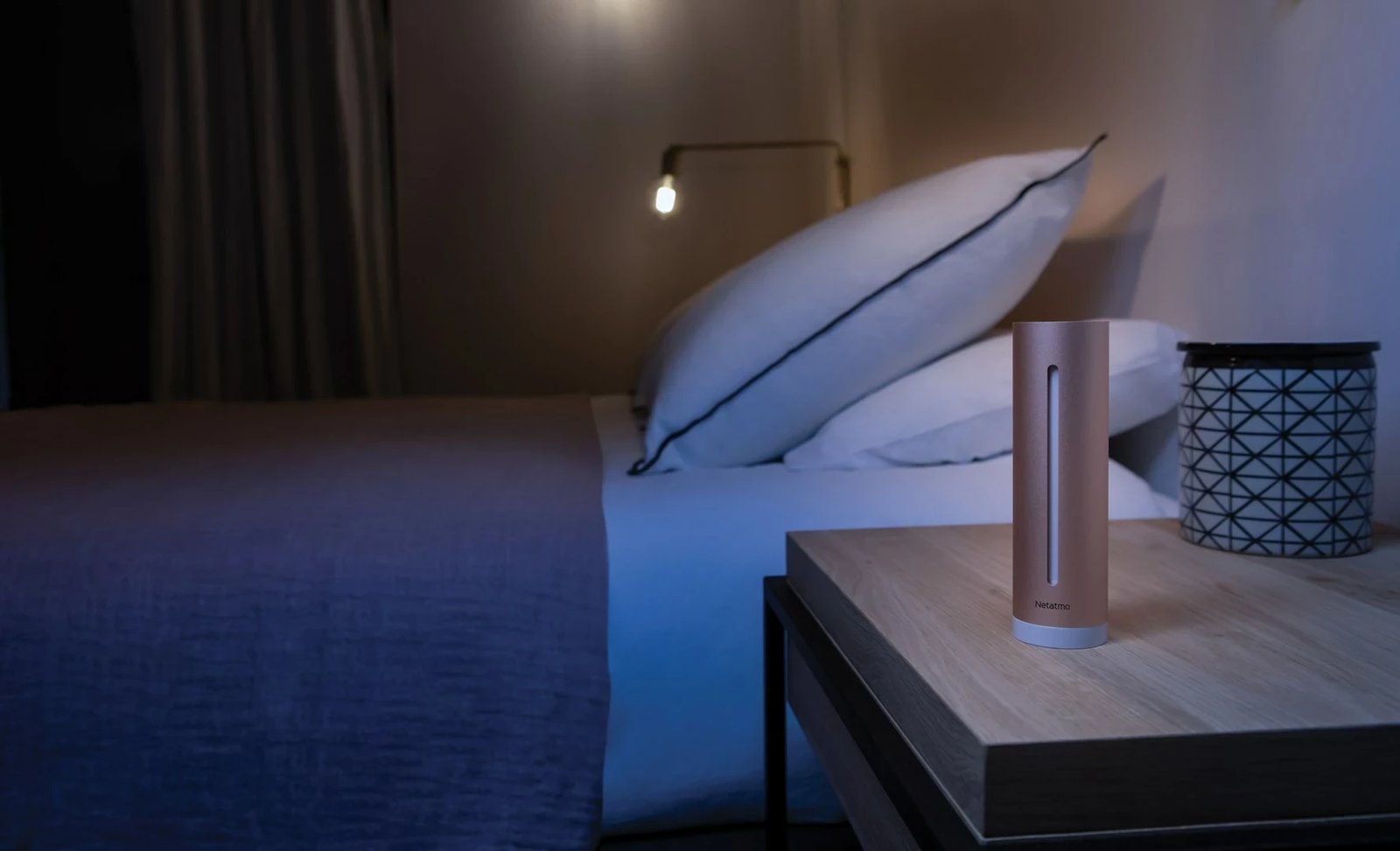 Monitor i zgjuar i cilësisë së ajrit Netatmo HCC, wireless, rose gold