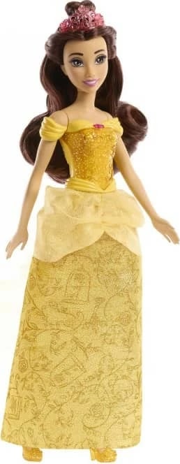 Kukull Disney Princess Belle Mattel HLW11, fustan i verdhë, me aksesorë