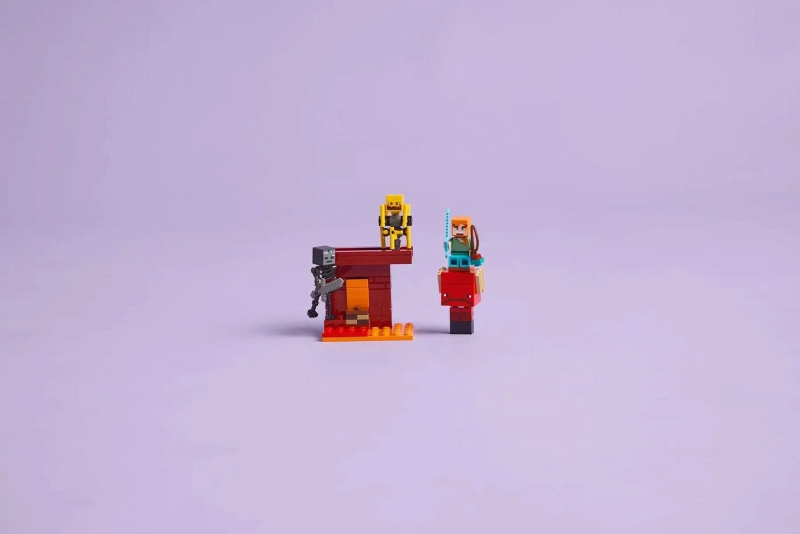 Set LEGO Minecraft 21266 The Nether Lava Battle