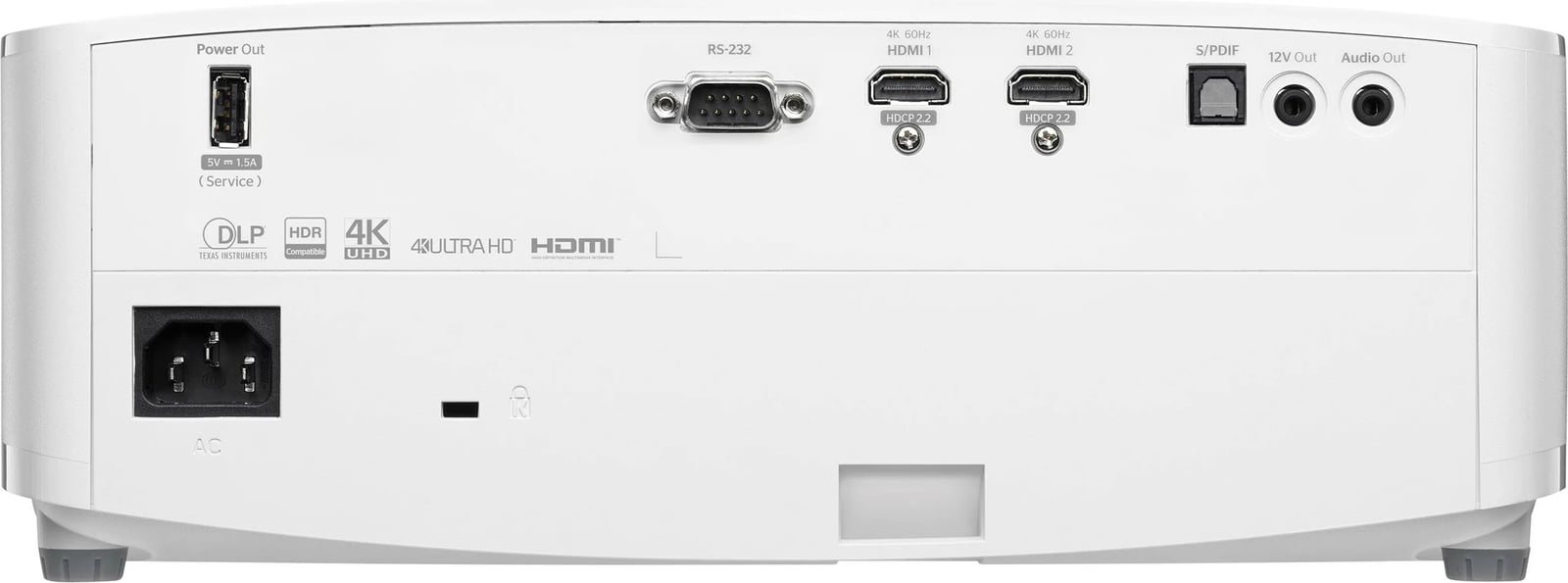 Projektor Optoma 4K400STx, 4000 ANSI lumens, DLP, UHD 4K, i bardhë