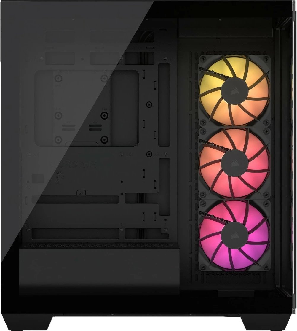 Kasë Corsair 3500X ICUE LINK RGB TG, Midi Tower, e zezë