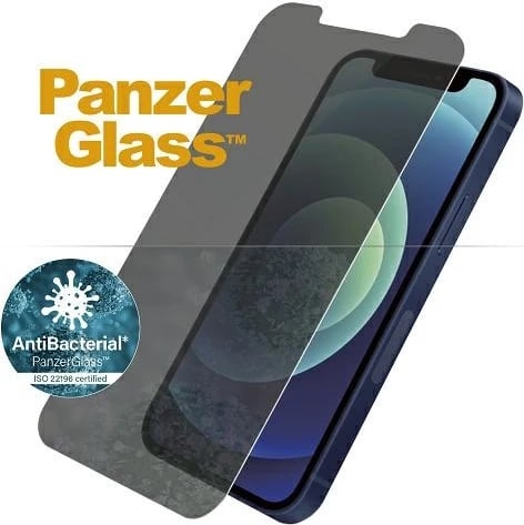 Xham i temperuar PanzerGlass Standard Super+ privatizues antibakterial për iPhone 12 mini