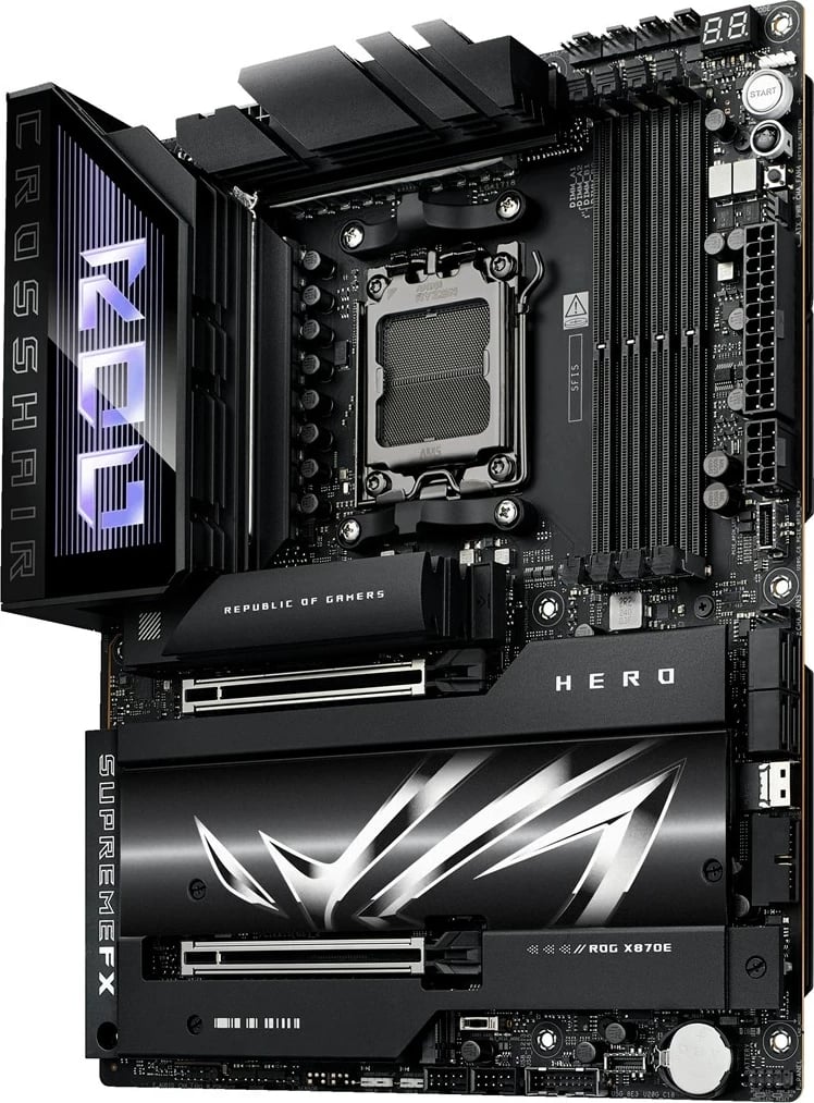 Pllakë amë ASUS ROG CROSSHAIR X870E HERO, Socket AM5, ATX Pllakë amë ASUS ROG CROSSHAIR X870E HERO, Socket AM5, ATX