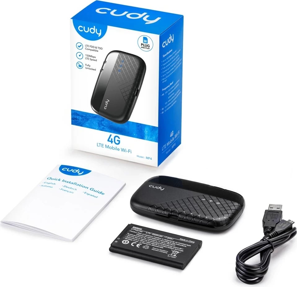 Router portativ Cudy MF4, 4G, i zi