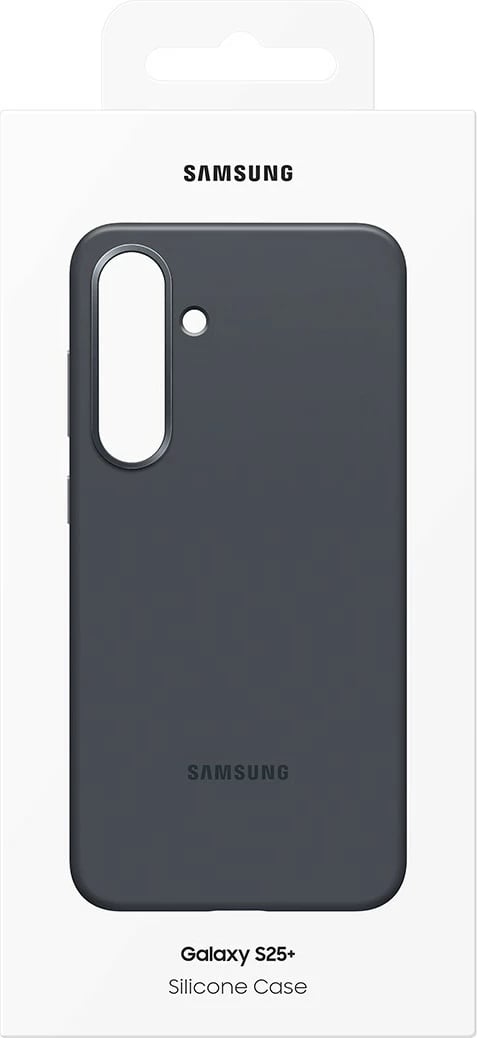 Mbështjellës silikon Samsung Galaxy S25+, i zi