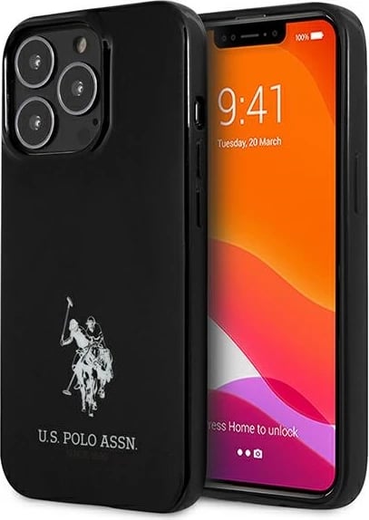 Mbështjellës U.S. Polo Assn. USHCP13XUMHK për iPhone 13 Pro Max, Hardcase, TPU, Zi