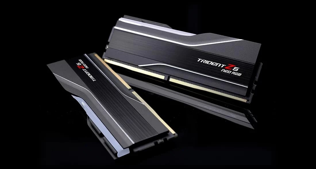 RAM Memorje G.SKILL Trident Z5 Neo RGB, 128 GB (2x64 GB), DDR5, 6000 MT/s, Multikolor