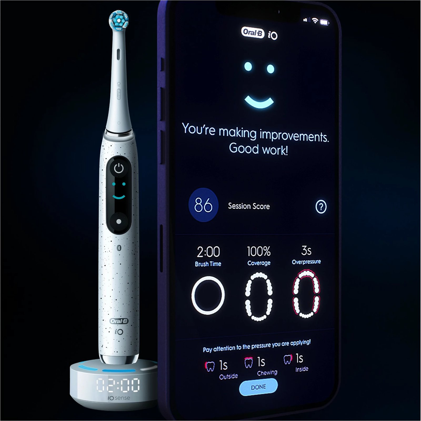Furçë dhëmbësh elektrike Oral-B iO Series 10, për të rritur, e bardhë