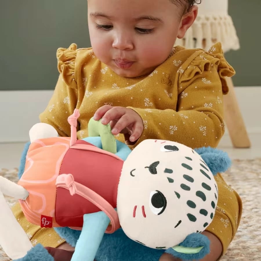 Lodër pelushi Fisher-Price Planet Friends Panther, HKD64, shumëngjyrëshe
