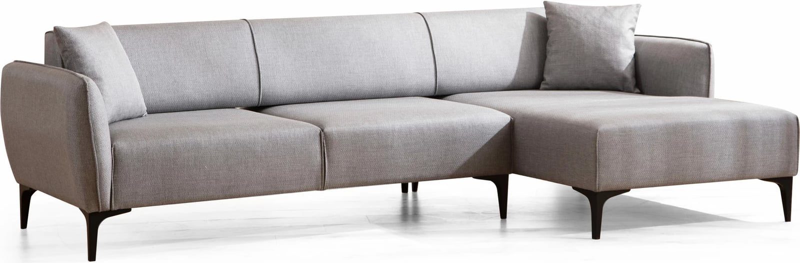 Këndore Belissimo, ngjyrë gri, Atelier del Sofa, anë e djathtë