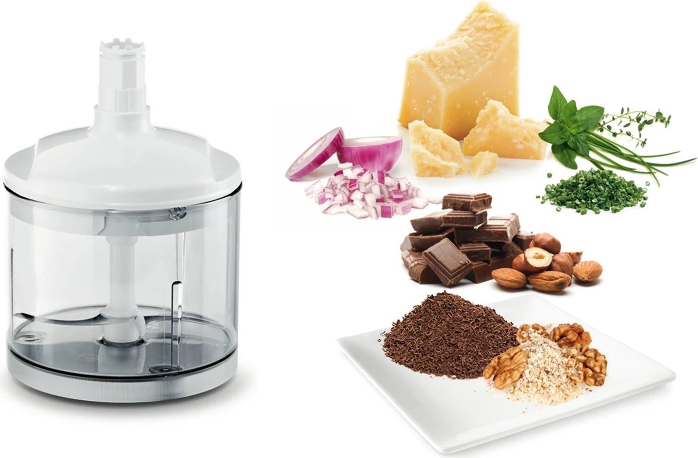 Blender dore Bosch ErgoMixx MSM66120, 600W, i bardhë/hiri